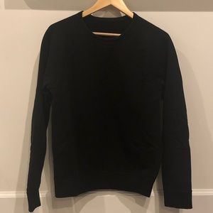 black sweatshirt